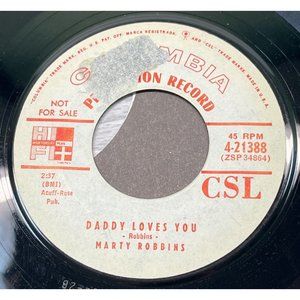 Marty Robbins Daddy Loves You / Pray for Me Mother of Mine Country Gospel Promo